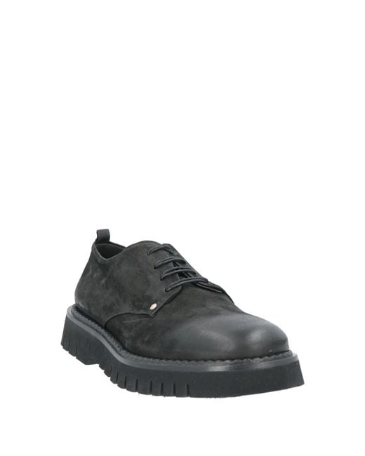 Ernesto Dolani Gray Lace-Up Shoes Leather for men