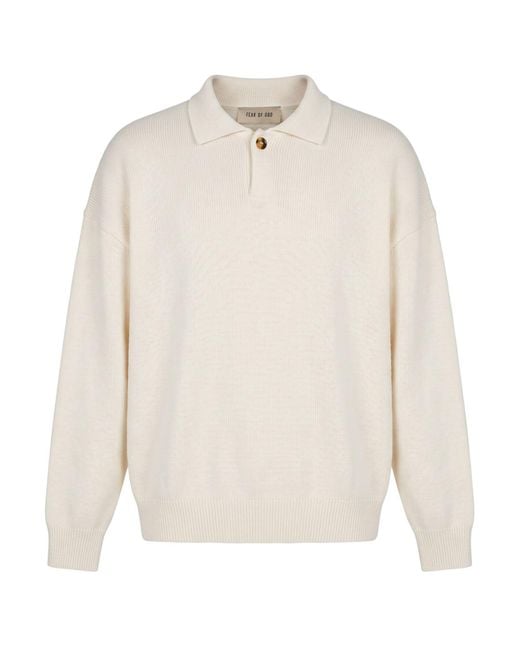 Fear Of God White Sweater Virgin Wool for men