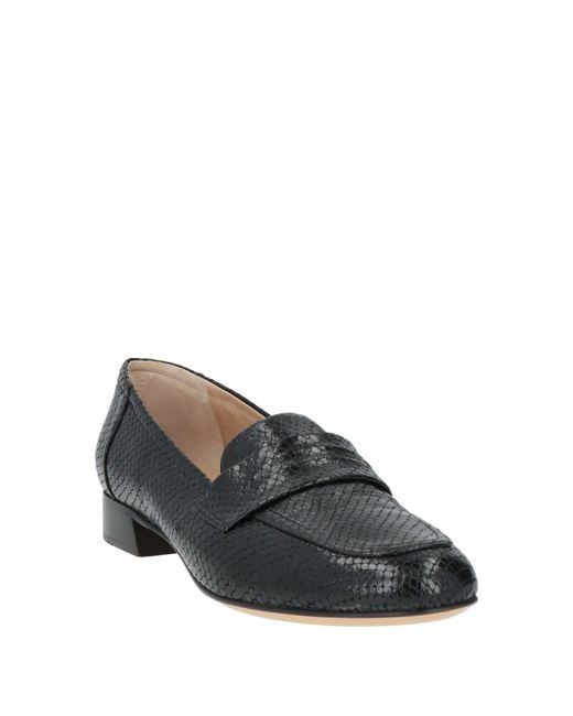 Pomme D'or Gray Loafers Leather