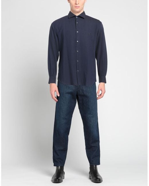 Brooksfield Blue Shirt Cotton for men