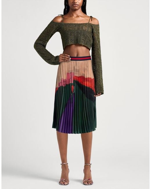Stella Jean Red Midi Skirts