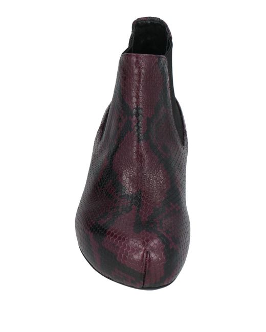 Marni Purple Plum Ankle Boots Leather