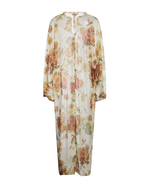 Dries Van Noten White Maxi-Kleid