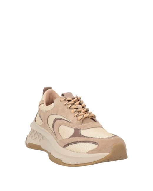 Emanuélle Vee Natural Sneakers Leather, Textile Fibers