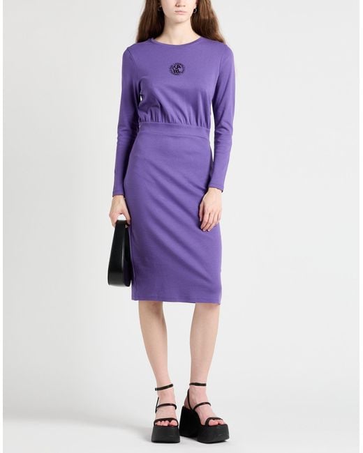 Karl Lagerfeld Purple Midi Dress
