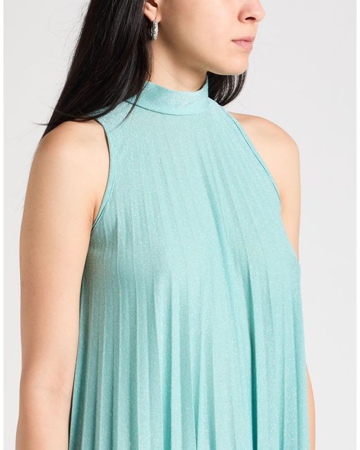 Liu Jo Blue Mini Dress Viscose, Polyamide, Polyester, Elastane