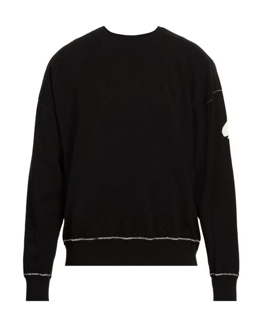 Isabel Benenato Black Sweatshirt Viscose, Polyester for men