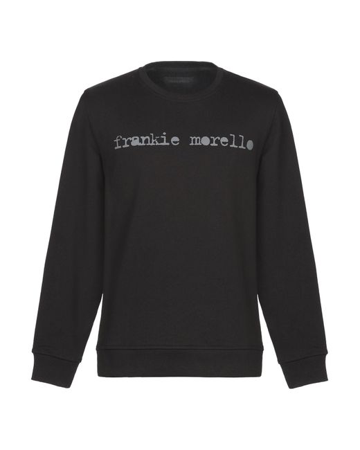 Frankie Morello Black Sweatshirt for men
