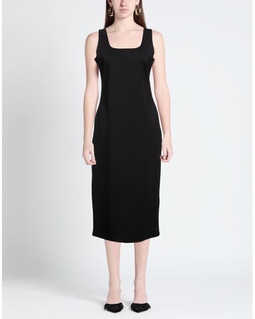 Armani Exchange Black Midi Dress