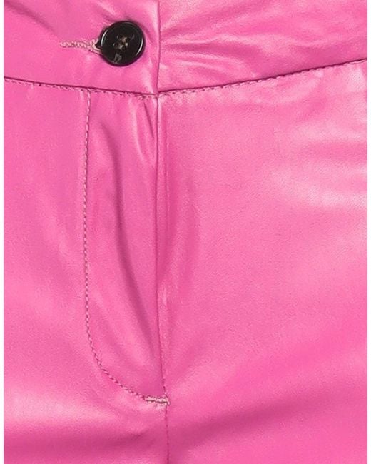 White Sand Pink Pants Polyester, Polyurethane