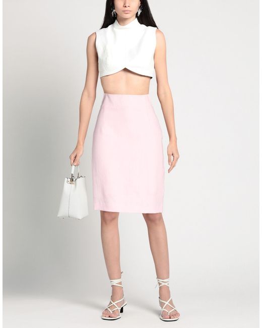 Tagliatore 0205 Pink Midi Skirts