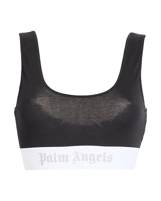Palm Angels Black Top Cotton, Elastane, Polyamide, Polyester