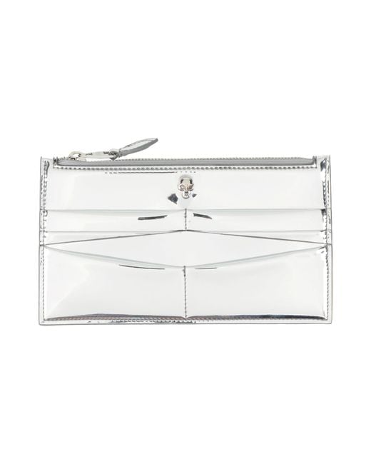 McQueen Women's White Coin Purse Leather