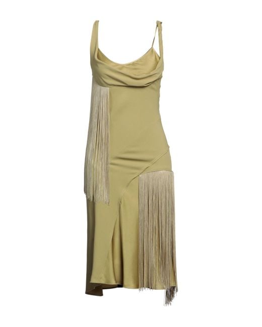 Victoria Beckham Green Midi-Kleid