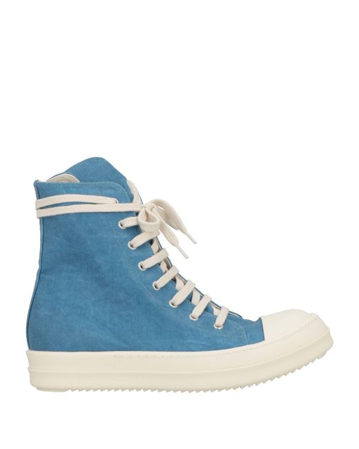 Rick Owens Blue Azure Sneakers Textile Fibers