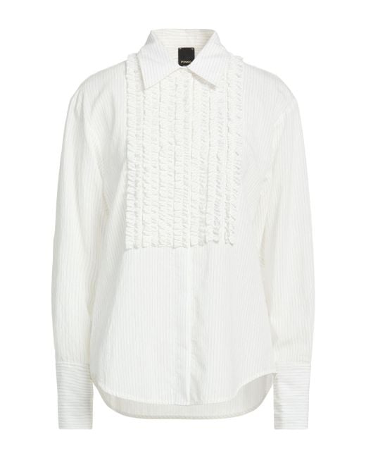 Pinko White Shirt Viscose, Polyamide