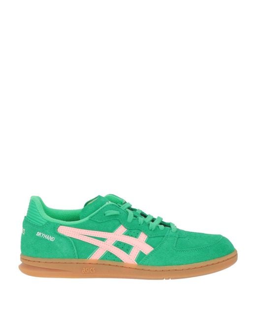 Asics Green Sneakers Leather