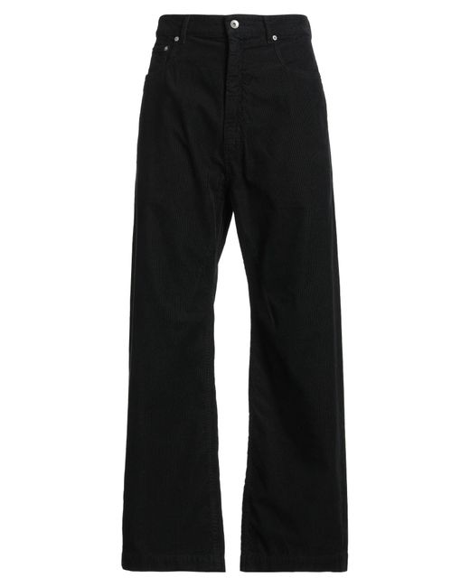 Rick Owens Black Pants Cotton for men