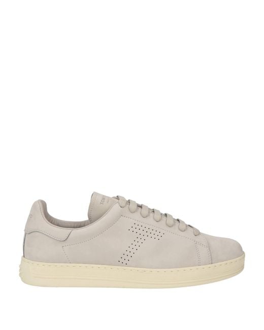 Tom Ford Gray Light Sneakers Calfskin for men