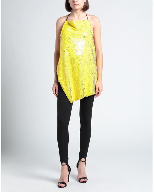 Marques'Almeida Yellow Top Recycled Polyester, Elastane
