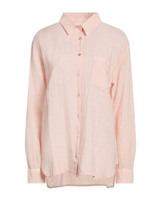 120% Lino Pink Shirt Linen