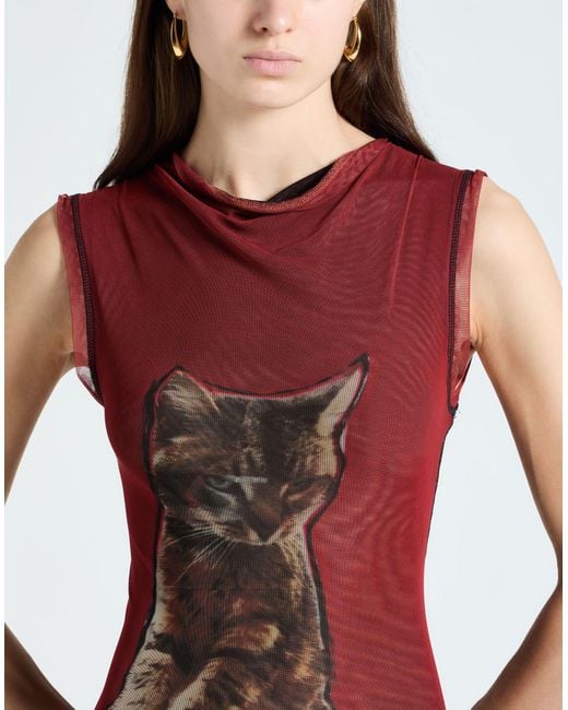 OTTOLINGER Red Tobias Spichtig Rust Maxi Dress Recycled Polyester, Viscose, Elastane, Polyester, Polyamide