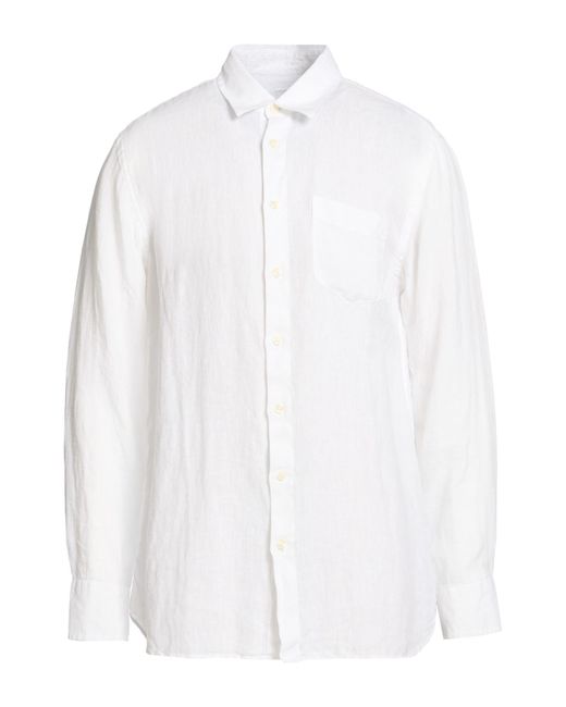 120% Lino White Shirt for men