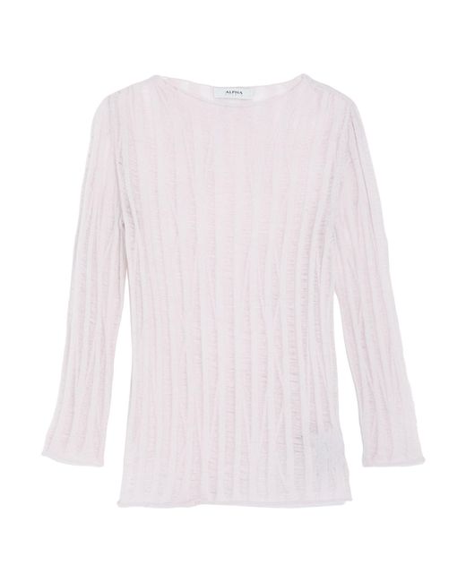 Pullover Alpha Studio en coloris White