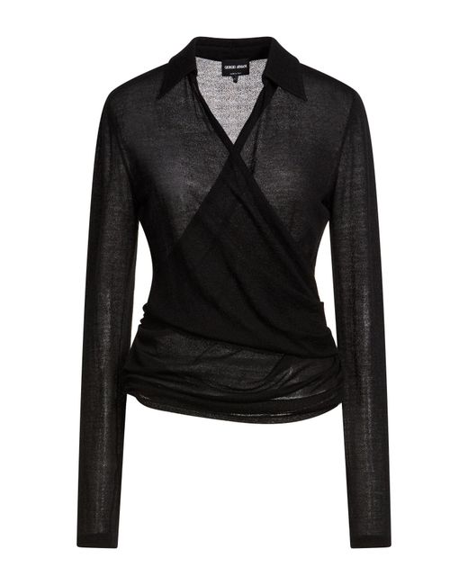 Giorgio Armani Black Sweaters