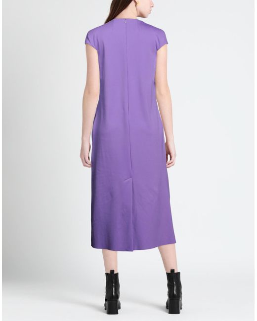 Tibi Purple Midi-Kleid