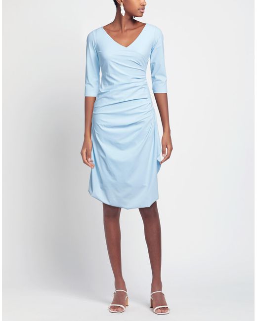 La Petite Robe Di Chiara Boni Blue Mini Dress