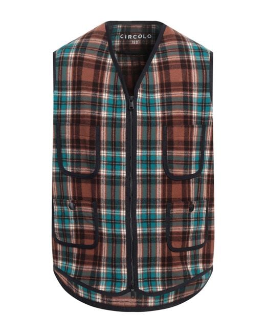 Chompa sin mangas Circolo 1901 de hombre de color Brown
