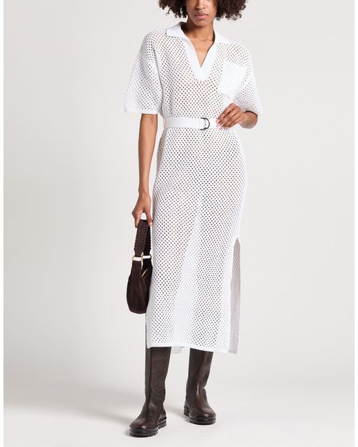 Brunello Cucinelli White Maxi Dresses