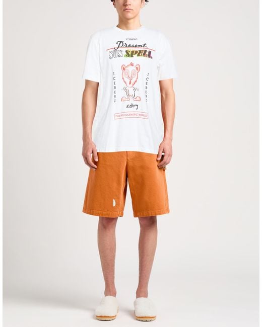 Iceberg White T-Shirts for men
