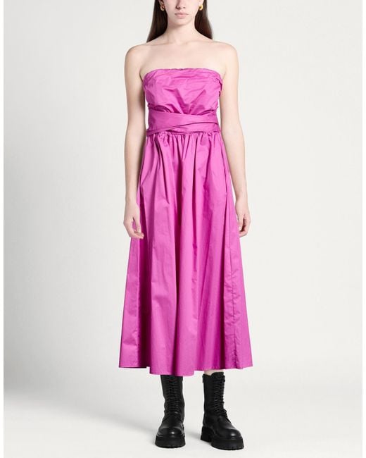 Rebel Queen Pink Midi Dress