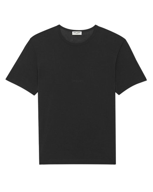 T-shirt di Saint Laurent in Black da Uomo