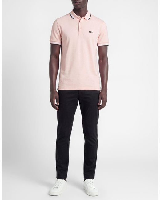 Boss Pink Polo Shirt for men