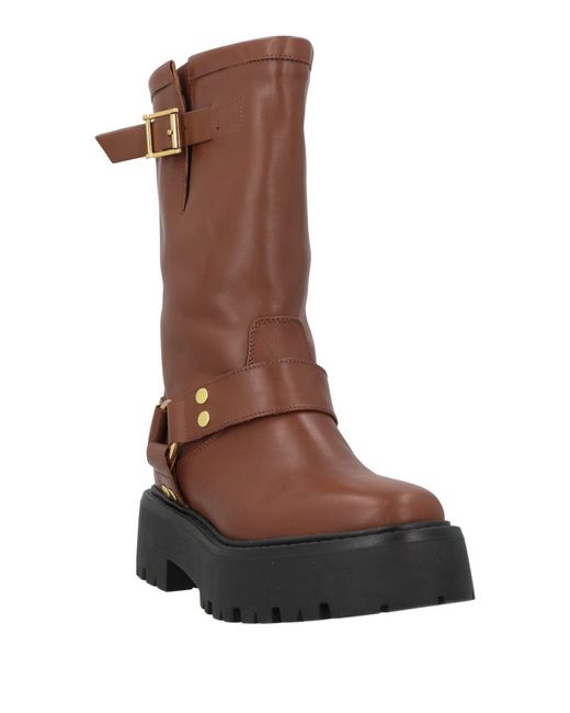 Baldinini Brown Ankle Boots Calfskin