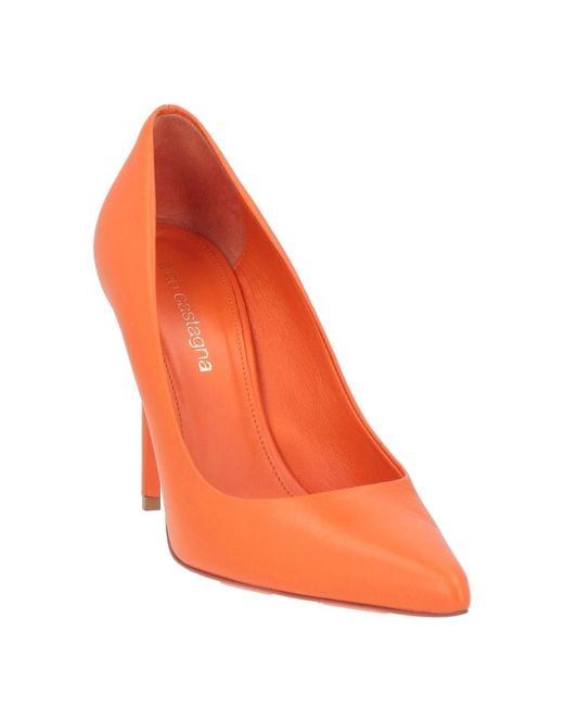 Aldo Castagna Orange Pumps Leather