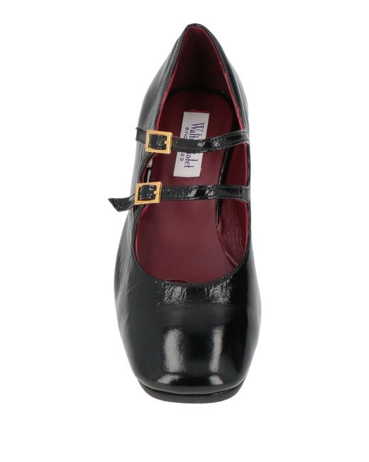Walter Violet Black Pumps Leather