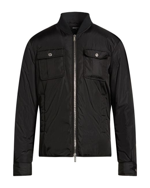 DSquared² Black Jacket Polyamide for men