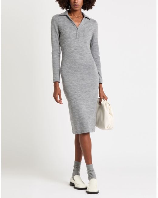 Peserico Gray Midi Dresses