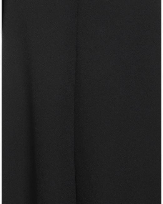 Semicouture Black Maxi Dress Polyester, Elastane
