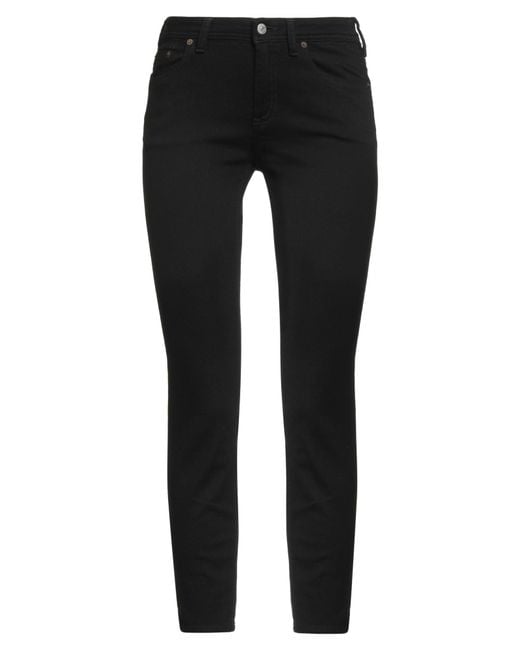 Acne Black Jeans Cotton, Polyester, Elastane