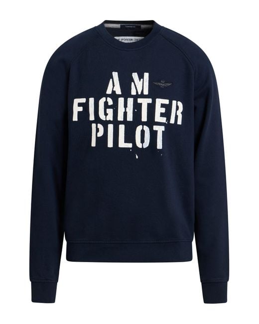 Aeronautica Militare Blue Sweatshirts for men