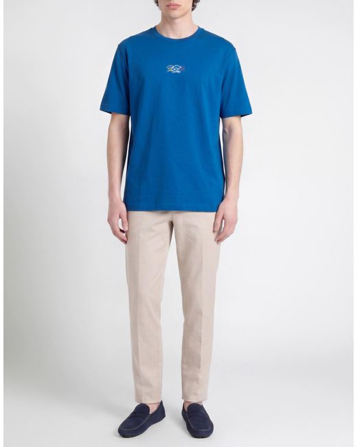 Paul & Shark Blue T-Shirt Cotton for men