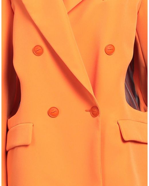 Hevò Orange Blazer Polyester, Elastane