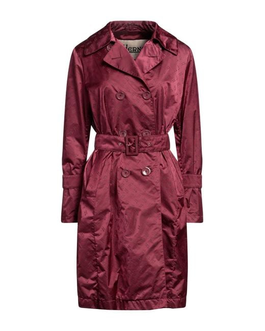 Herno Red Overcoat & Trench Coat