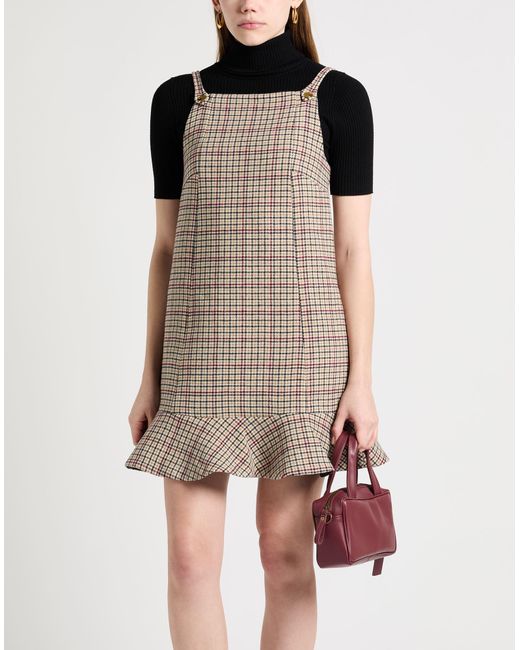 Ganni Brown Mini Dress