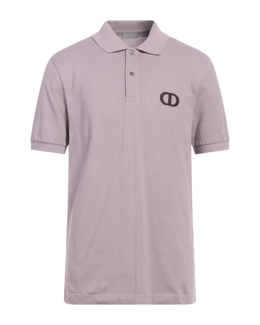 Dior Polo Shirt Cotton in Purple for Men | Lyst
